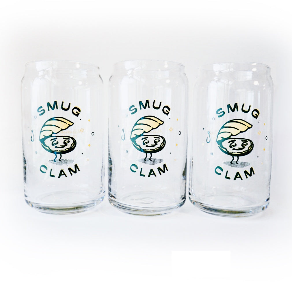 Smug Clam Glass - 4 Pack