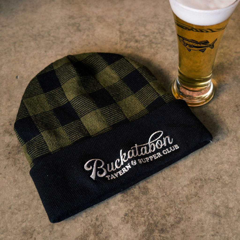 Buckatabon Plaid Beanie